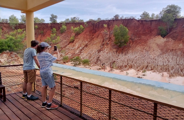 View point in red tsingy